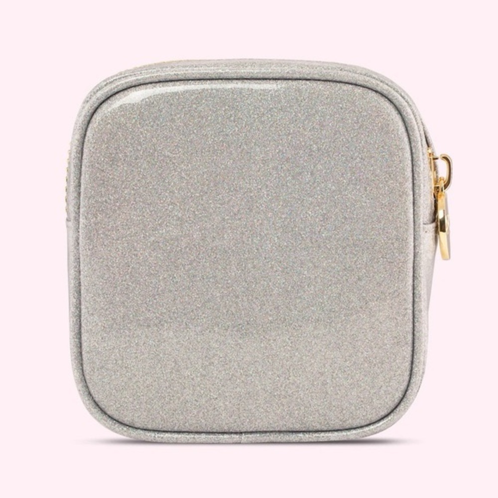 Stoney Clover Lane Diner Collection - Silver Shimmer ‘Cherry on Top’ Mini Pouch